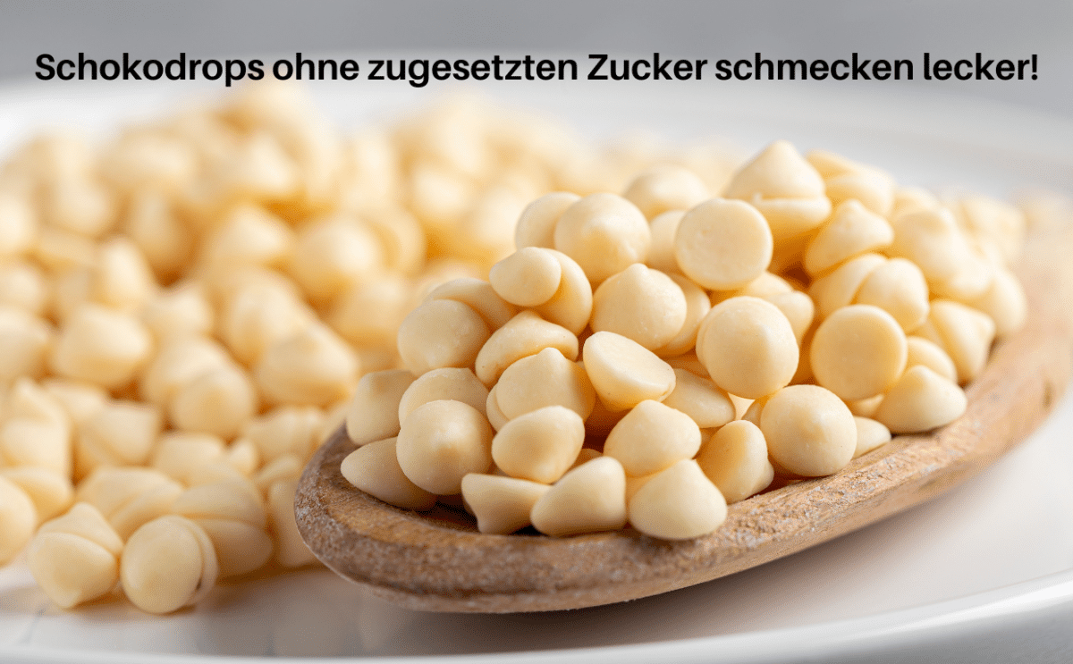 Zuckerfreie Schokodrops ohne Zuckerzusatz gesund naschen keto Diabetiker no sugar added sugarfree