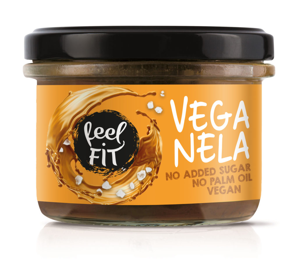 Feel Fit Veganela Salted Caramel Newtrition zuckerfreier Salted Caramel Aufstrich ohne Zuckerzusatz zuckerfreie Aufstriche Protein Balls gesund naschen Diabetiker Rezepte Müsli