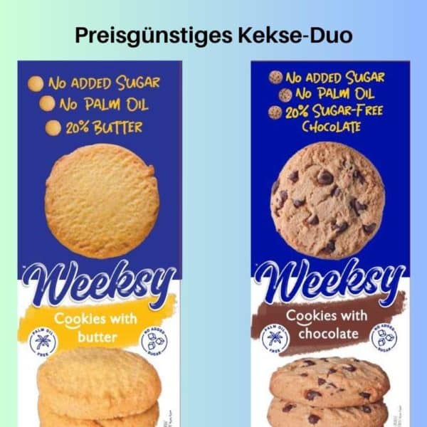 Bogutti zuckerfreies Kekse-Duo Aktion gesund naschen günstiger Preis Diabetikerlebensmittel keto no added sugar