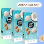 Feel Fit Kokos Mandel Kugeln 3er-Set zuckerfrei naschen Raffaelo ohne Schokolade mit Mandel no added sugar Sonderpreis Aktion Diabetikerlebensmittel