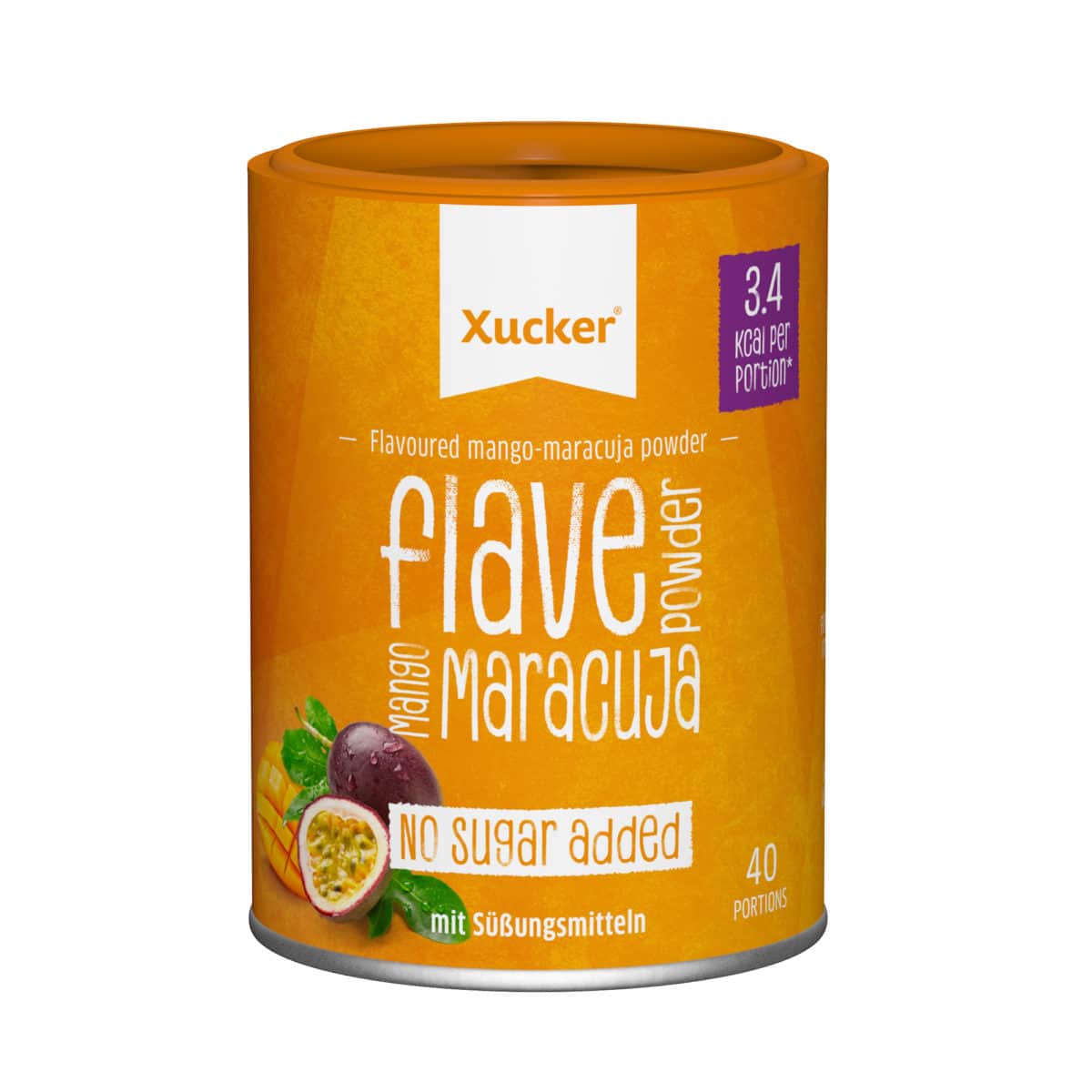 Xucker Flave Aromapulver Mango Maracuja zuckerfreies flavour Diabetikerlebensmittel Sportler keto low carb