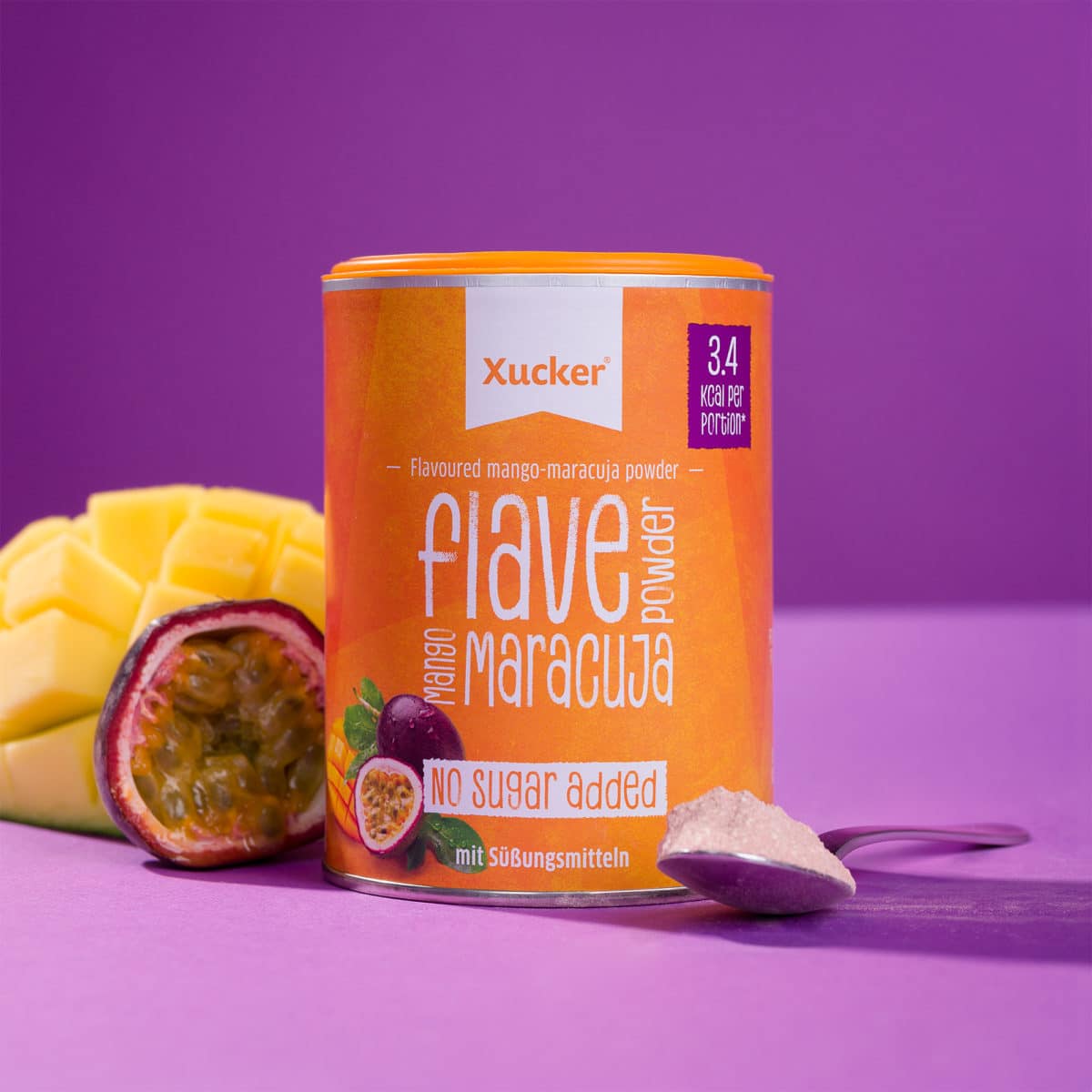 Xucker Flave Aromapulver Mango Maracuja zuckerfreies flavour Diabetikerlebensmittel Sportler keto low carb