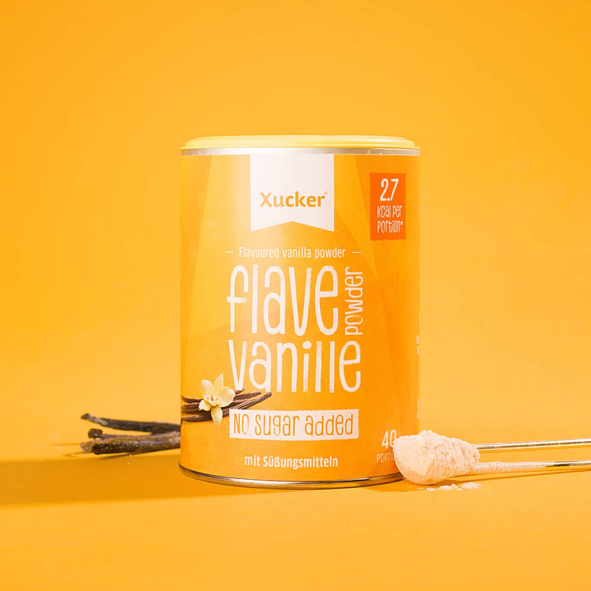 Xucker Flave Aromapulver Vanille zuckerfrei no added sugar keto Diabetikerlebensmittel für Sportler gesund naschen